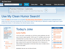 Tablet Screenshot of dailycleanjokes.com